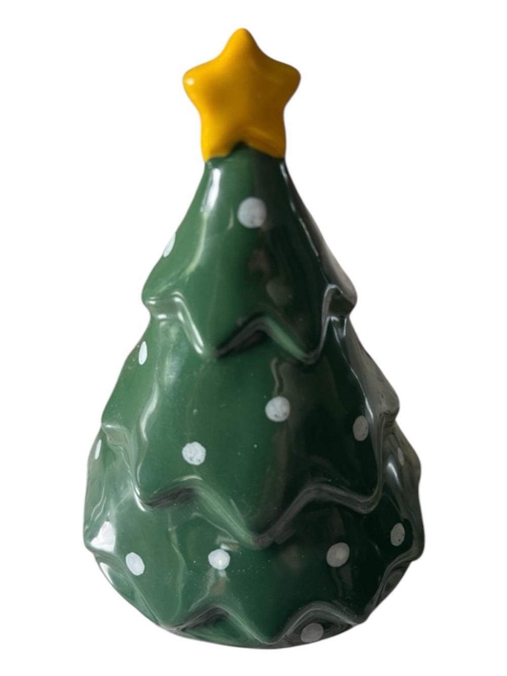 Christmas Tree Mug Topper by Rae Dunn for Tea coffee cups Top gold Star Magenta